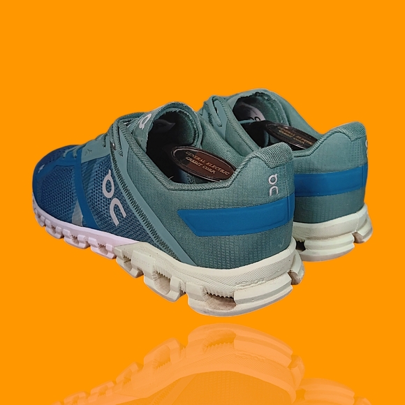 On Cloud Men's Cloudflow Men's Sea Blue Mesh Running  Sneakers Size 8 GUC - Picture 9 of 15